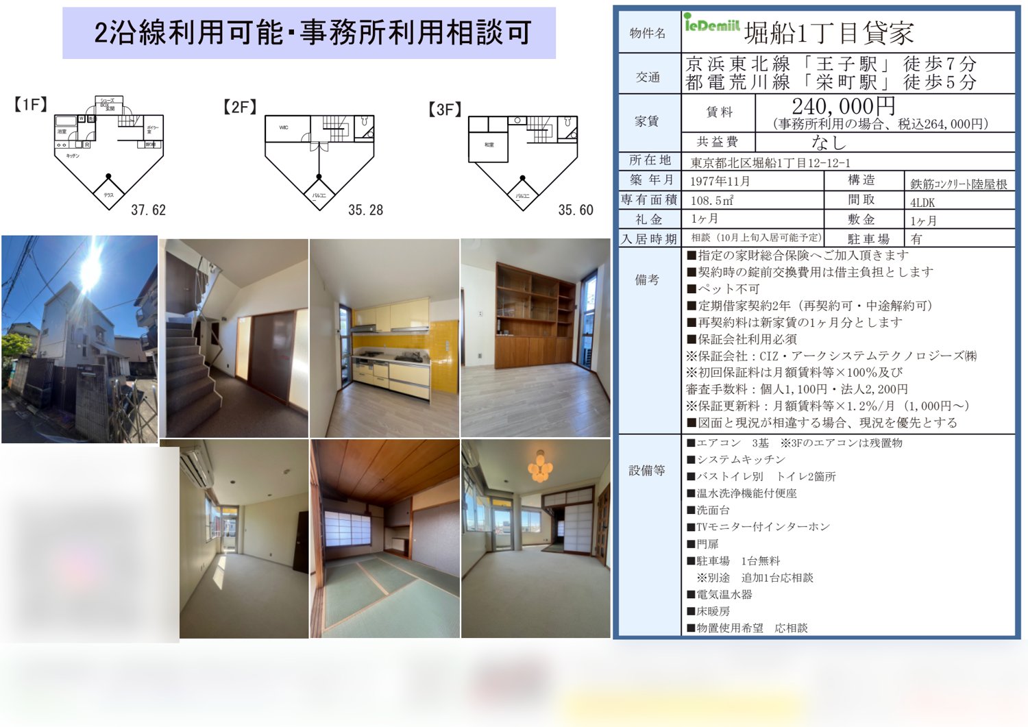 堀船1丁目貸家